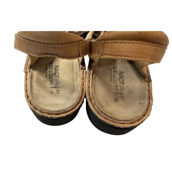 NAOT Enid Leather Sandals Adjustable Padded Straps Comfort Footbed Shoes Size 41 - Picture 8 of 10